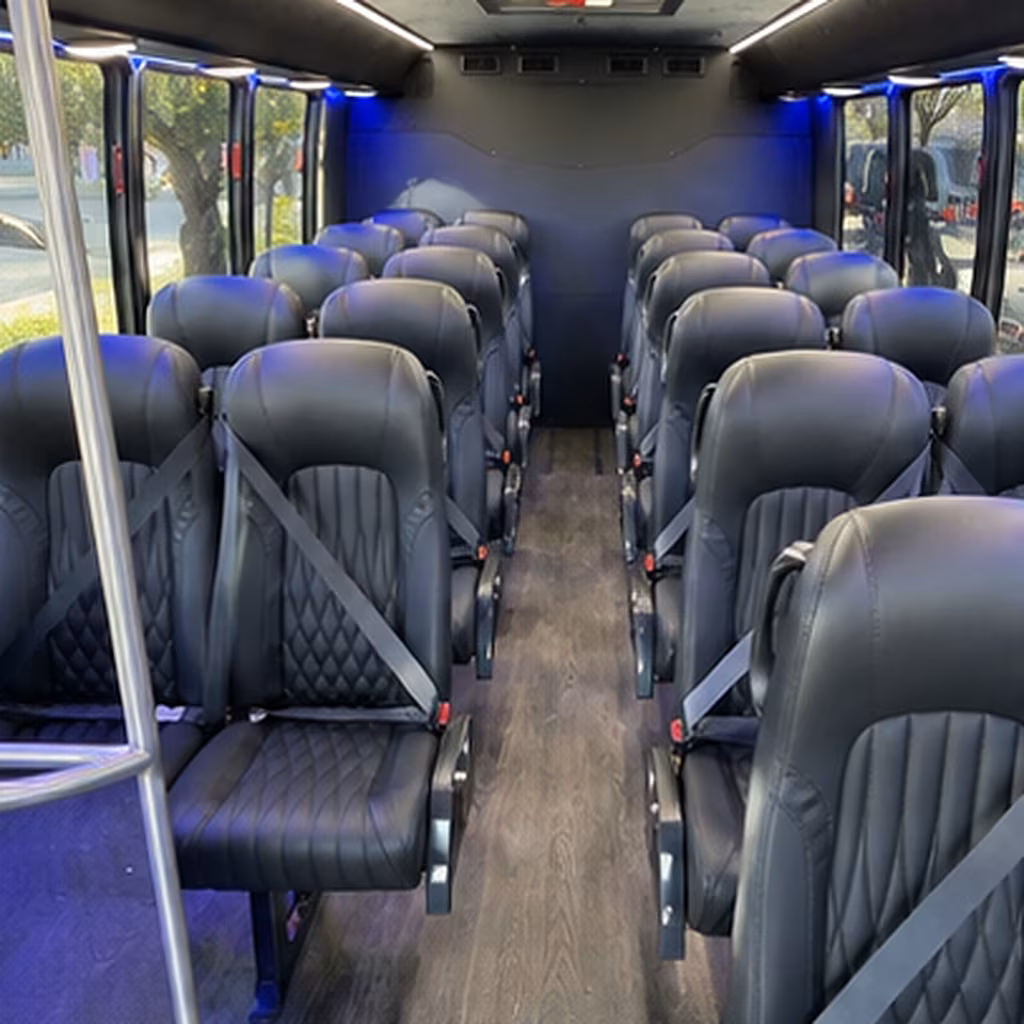 30 passenger minibus inside