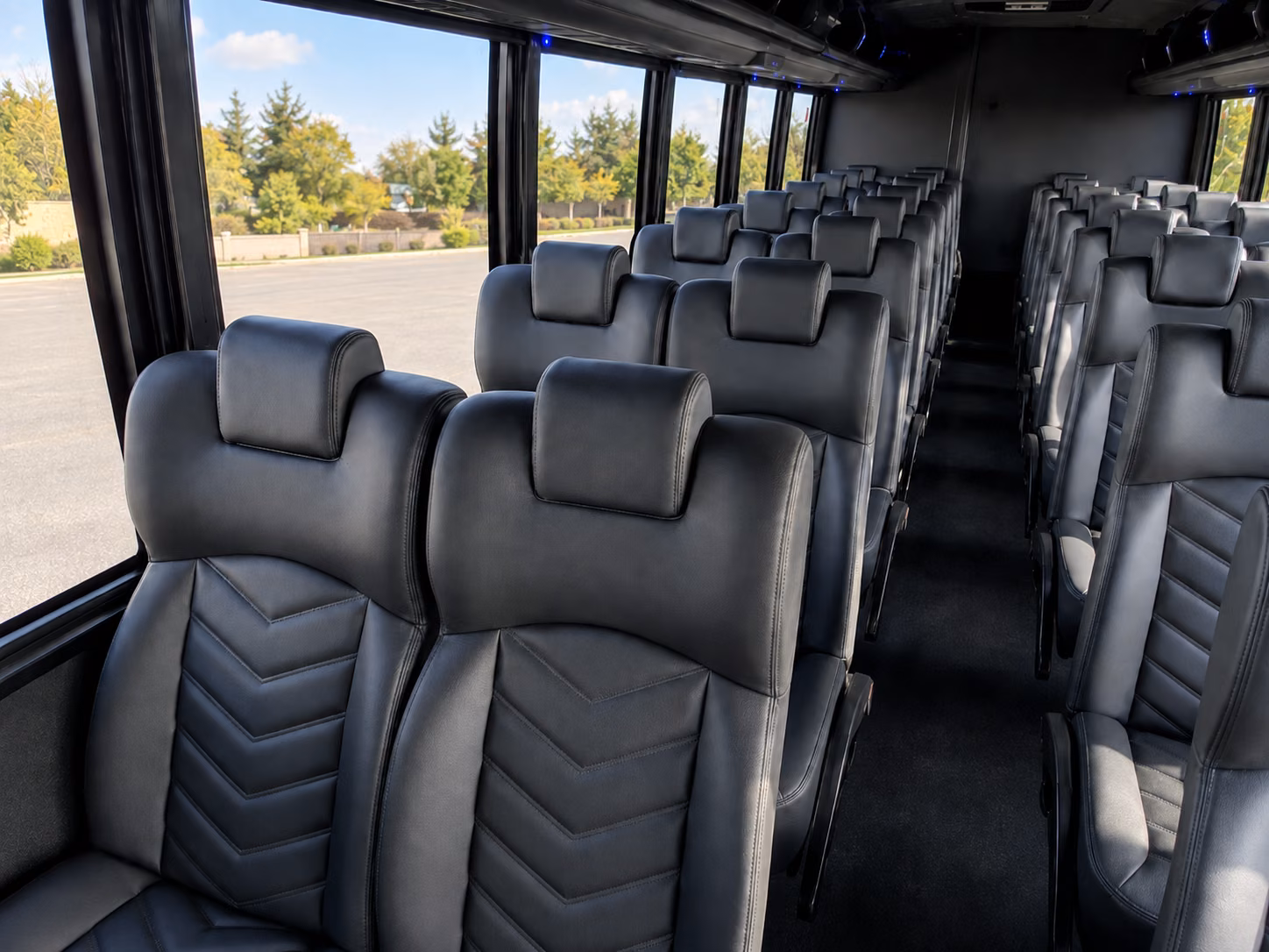 airport transfer buses for wedding guests flying into sna or san