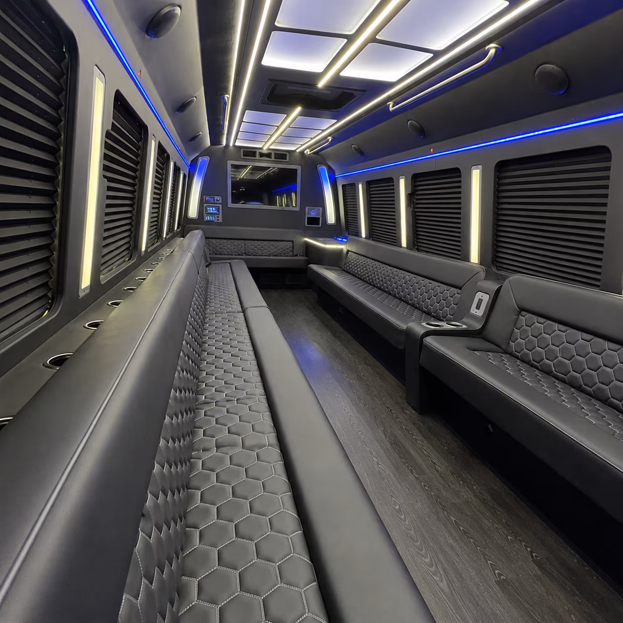 san clemente party bus interior