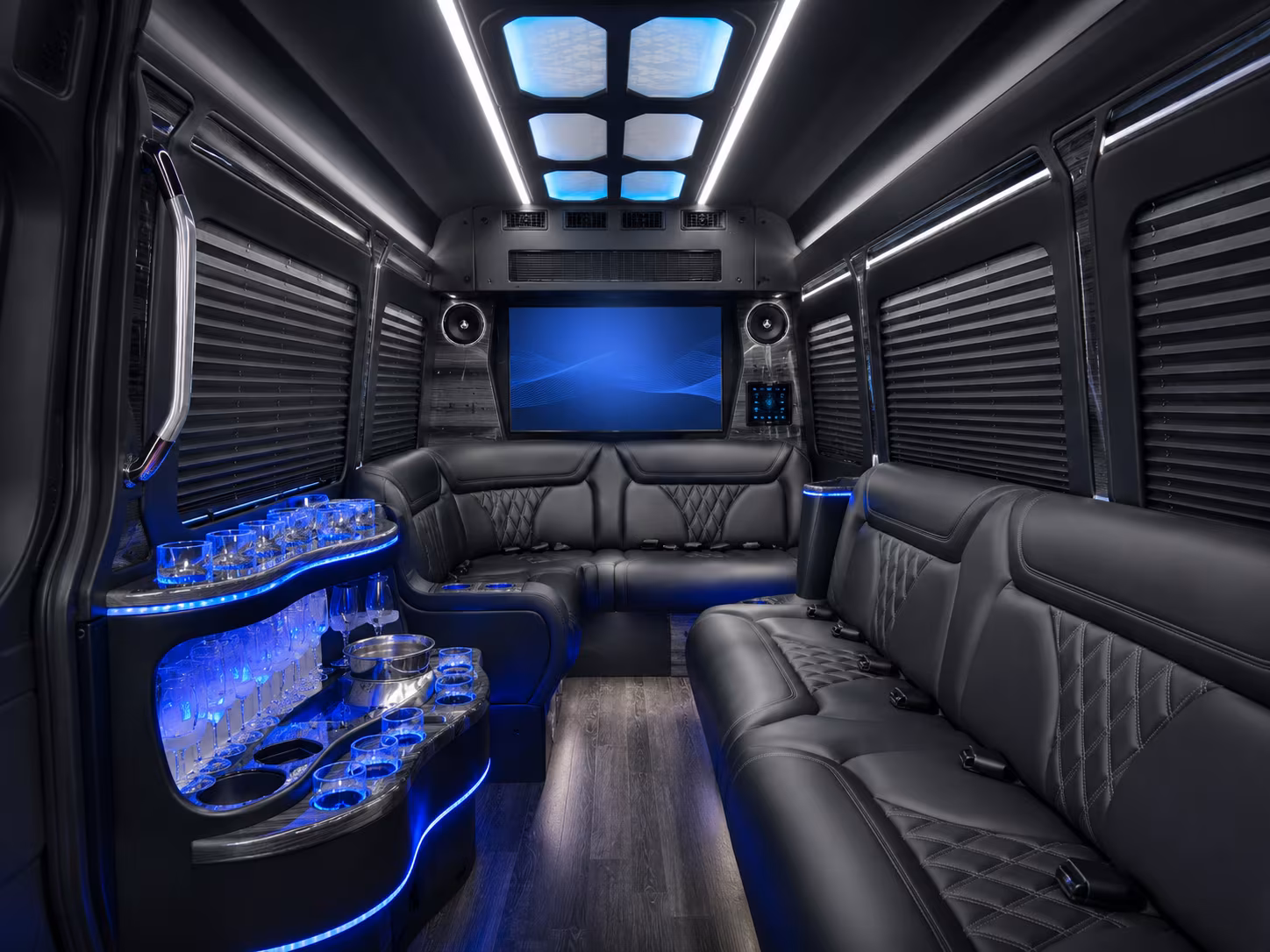 san clemente sprinter limousine interior
