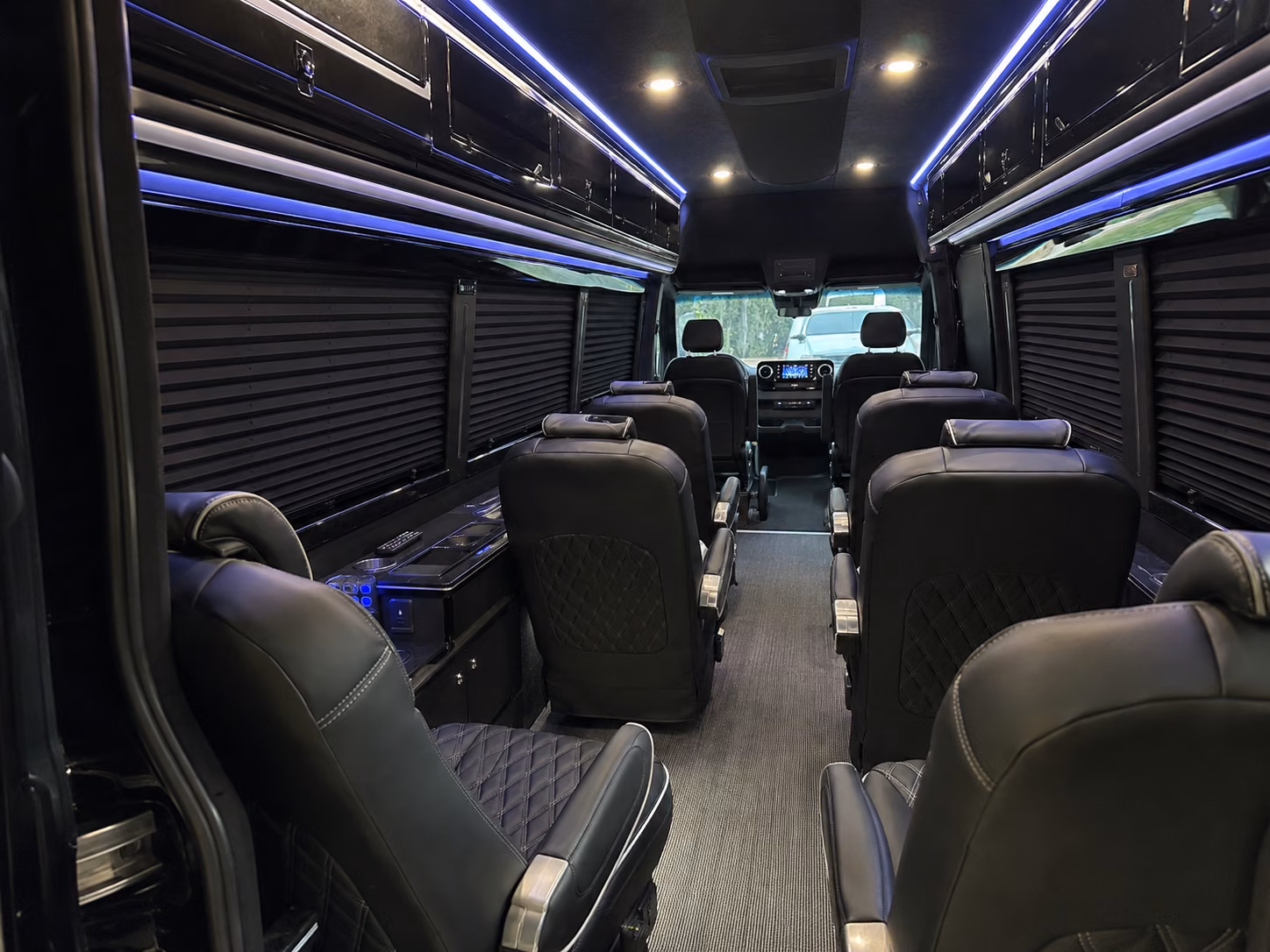 san clemente sprinter van with driver interior